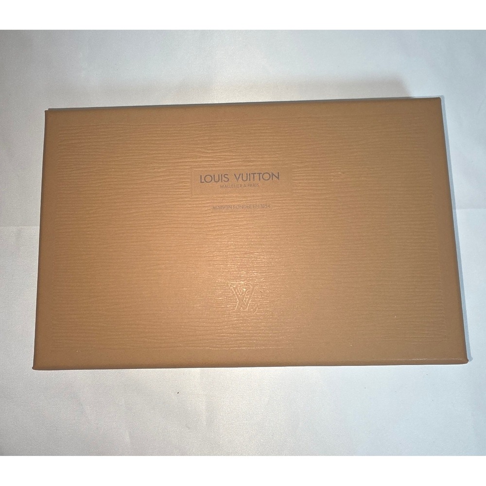 Louis Vuitton Empty Gift Box Tan Textured Epi Style Small Leather Goods Wallet